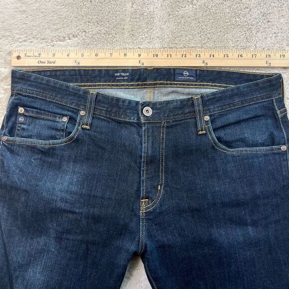 AG Adriano Goldschmied Tellis Jeans Mens 36x28 Hemmed Modern Slim Stretch Denim - Picture 5 of 9